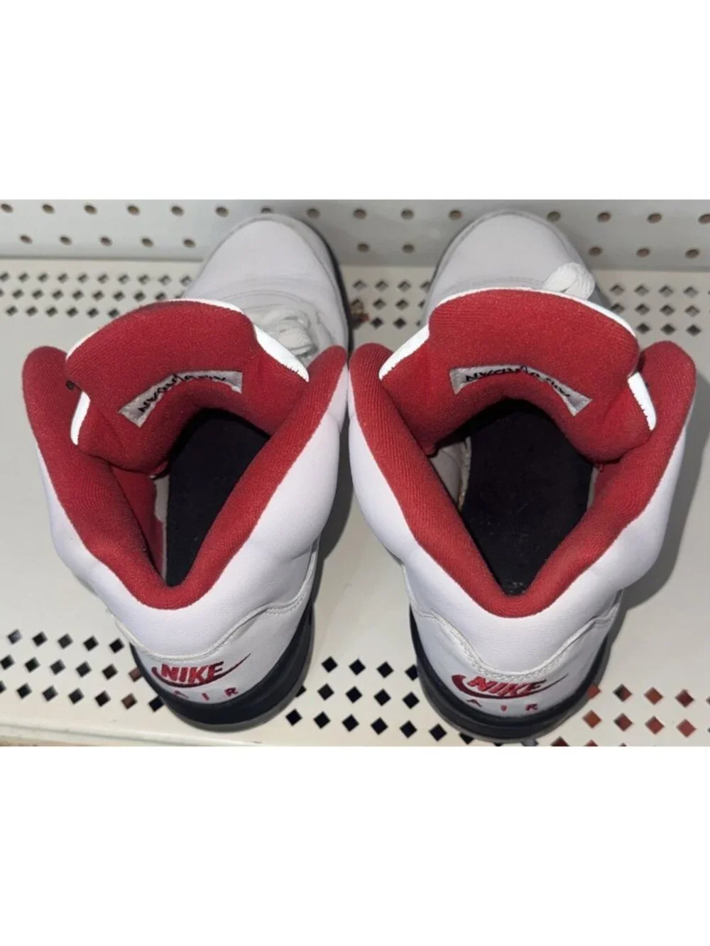 Air Jordan 5 Retro GS White Fire Red 2020 Boys Youth Basketball Shoes Size 6.5Y